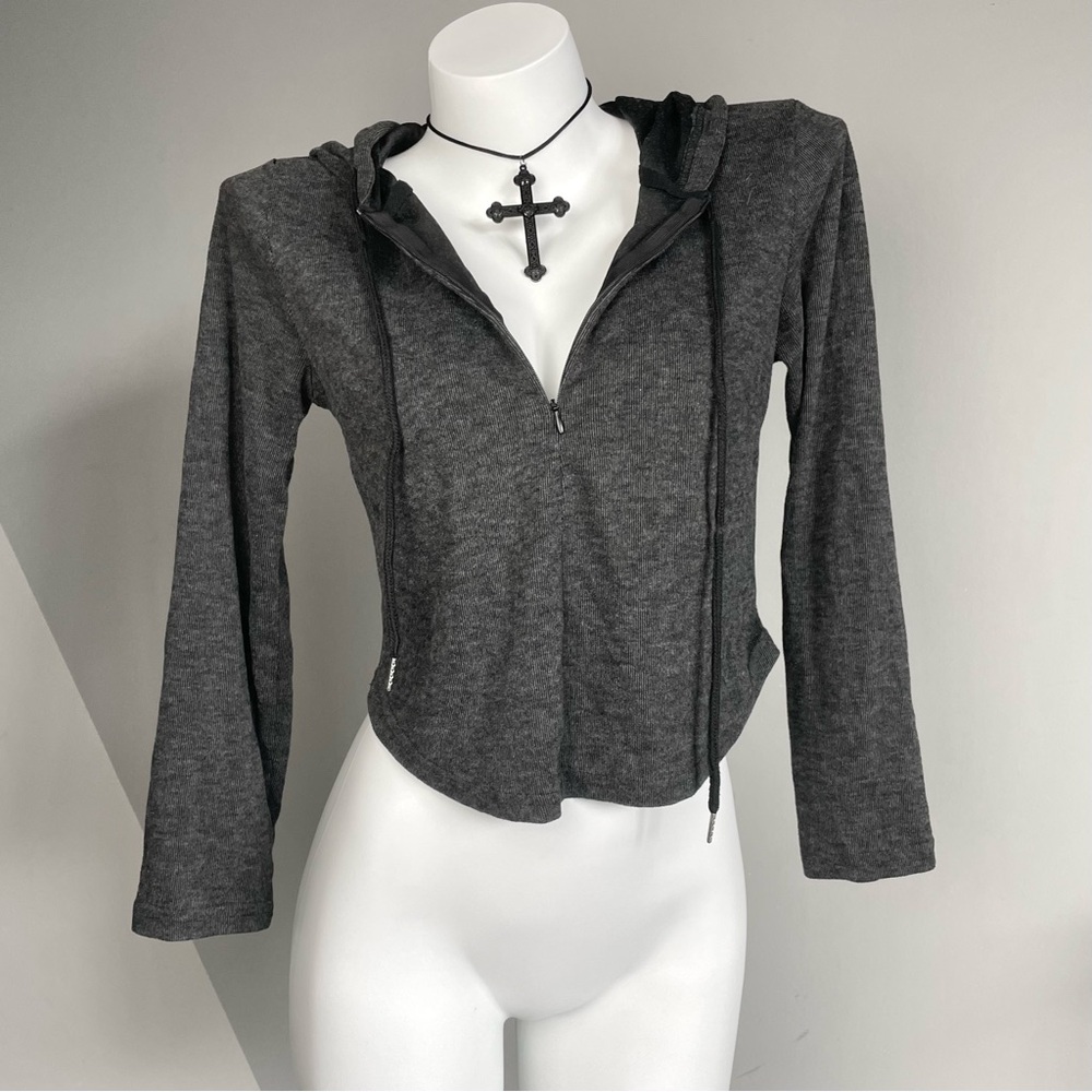 Y2k Grunge Streetwear Zipper Up Hoodie